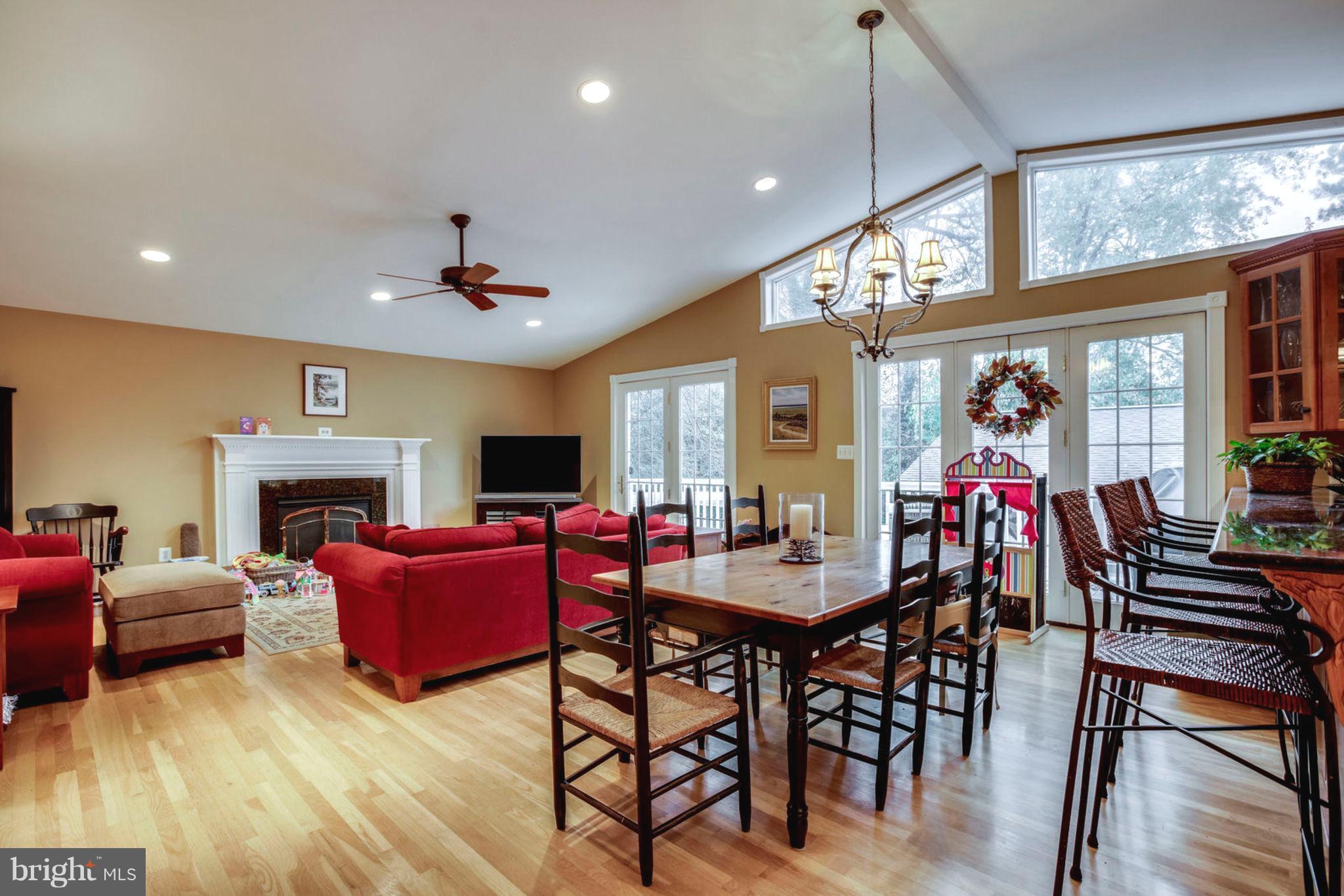 1801 Olney Road Falls Church, VA 22043 - Photo 24 of 84 Family Room w/Cathedral Ceiling - out to Deck