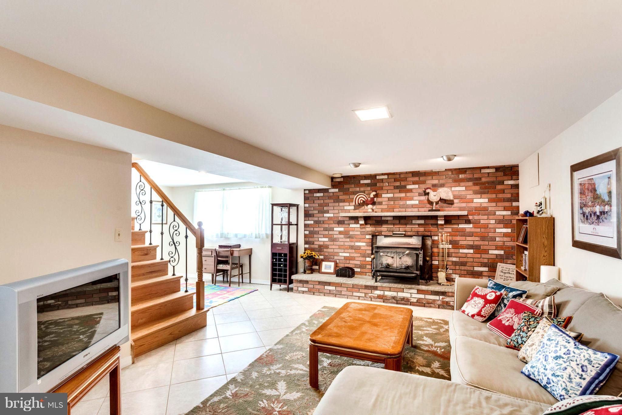1801 Olney Road Falls Church, VA 22043 - Photo 50 of 84 Spacious Rec Room w/Fpl, Walkout Basement