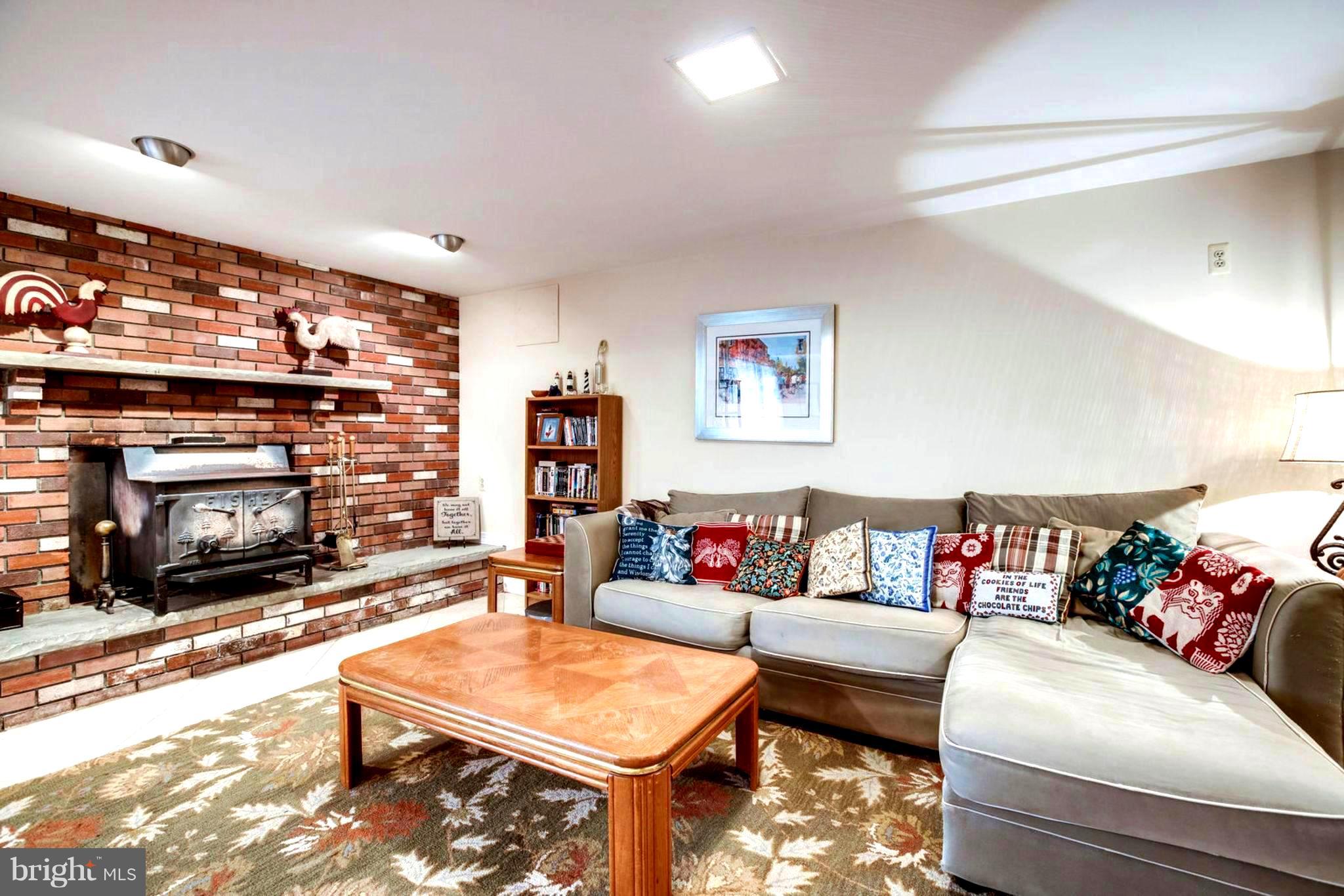 1801 Olney Road Falls Church, VA 22043 - Photo 52 of 84 Spacious Rec Room w/Fpl, Walkout Basement