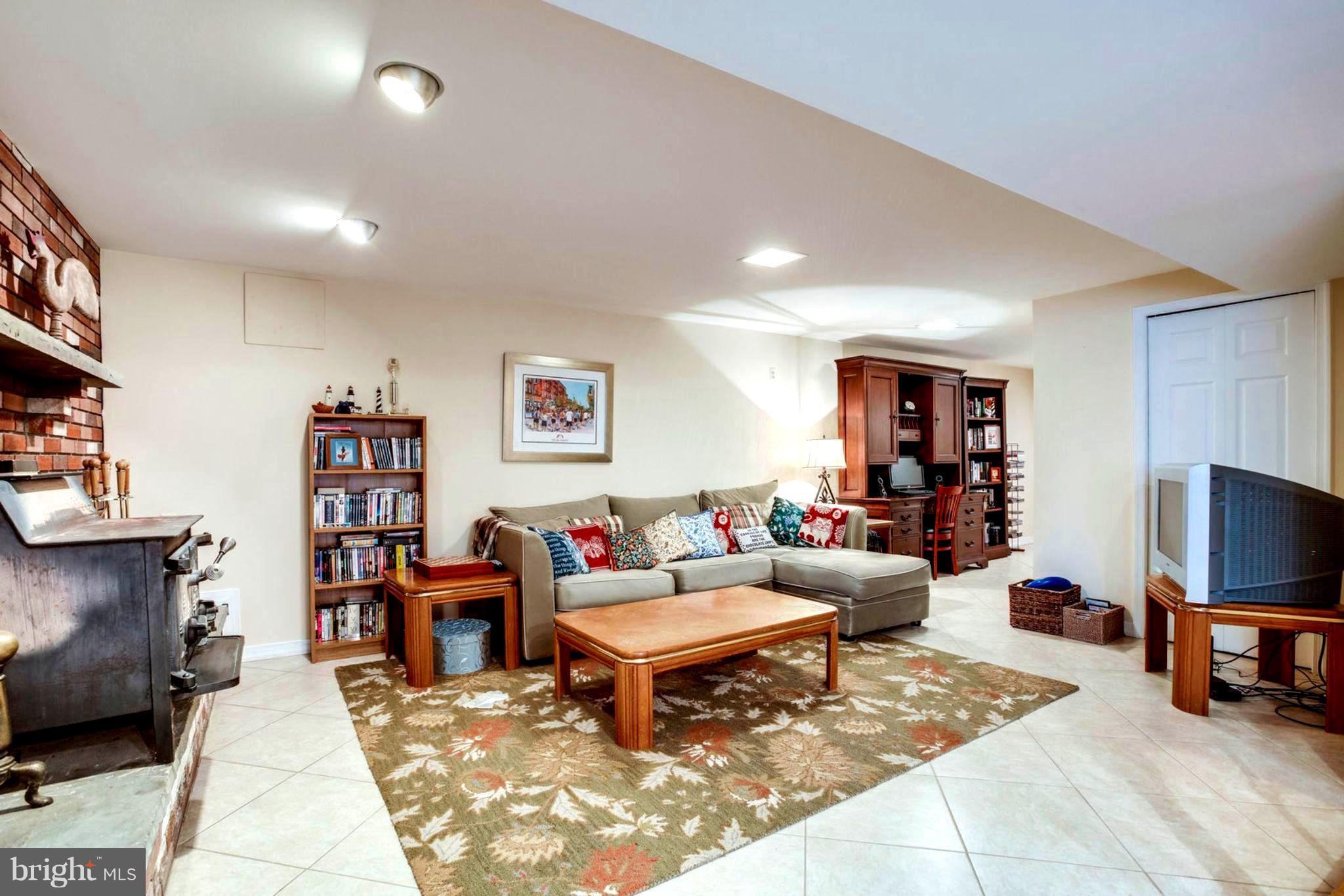 1801 Olney Road Falls Church, VA 22043 - Photo 53 of 84 Spacious Rec Room w/Fpl, Walkout Basement