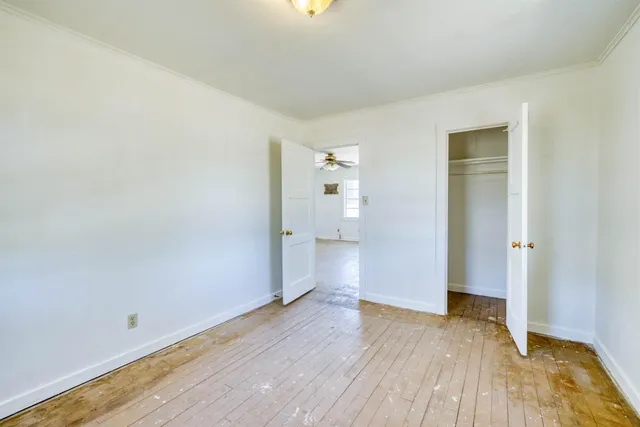 wooden floor in an empty room