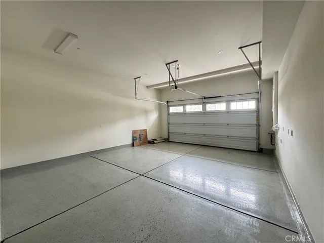 a view of room and garage