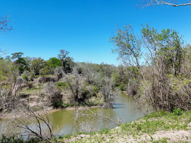a view of a lake with a mountain in the background