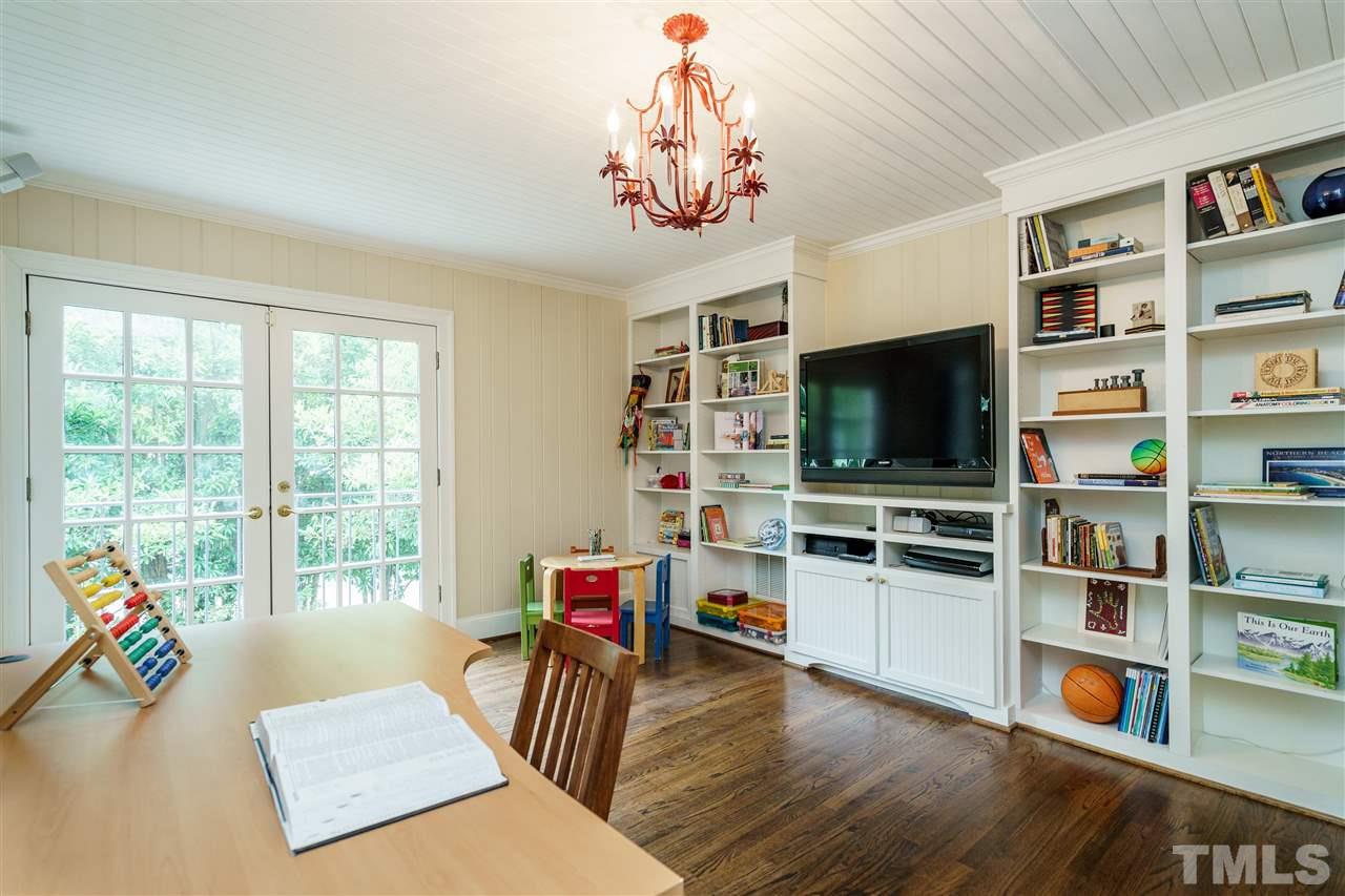1501 St Marys Street Raleigh, NC 27608 - Photo 4 of 30 So many options to transform this flex space as you wish. Sunny and quiet for art studio, meditation room, or practice space for the family piano. Built-ins are a plus.