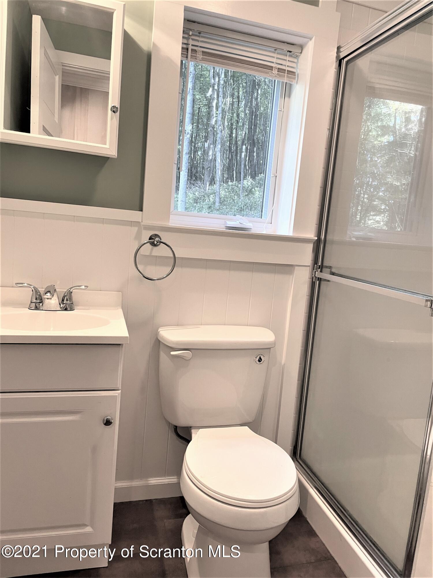 705-771 Hunter Road Springville, PA 18844 - Photo 33 of 62 a bathroom with a toilet a sink and a mirror