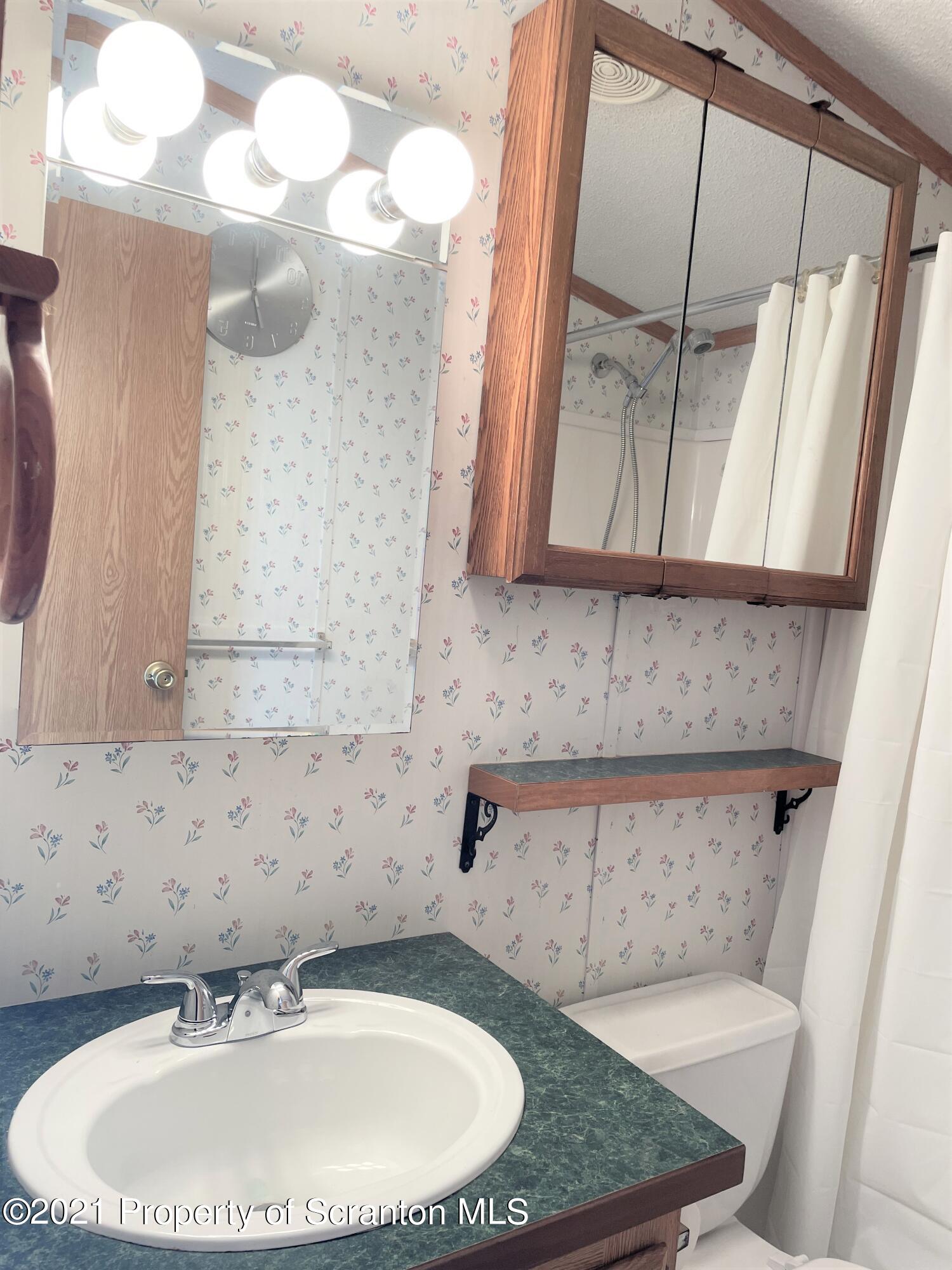 705-771 Hunter Road Springville, PA 18844 - Photo 57 of 62 a bathroom with a sink a mirror and a toilet