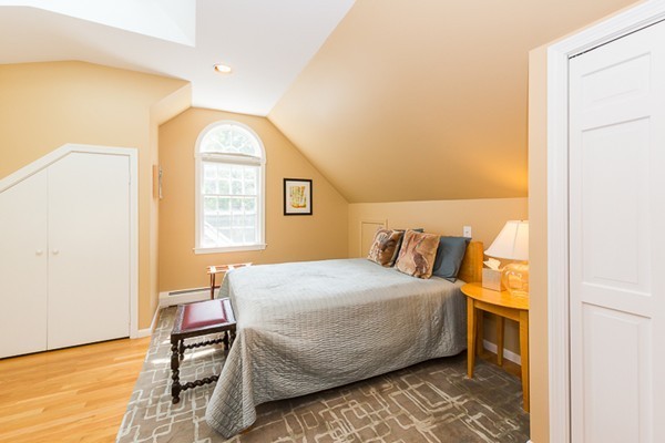 131 River Road Topsfield, MA 01983 - Photo 17 of 30 a bedroom with a bed and wooden floor
