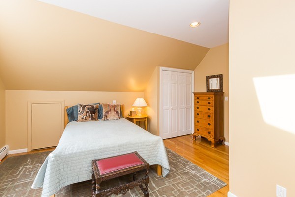 131 River Road Topsfield, MA 01983 - Photo 18 of 30 a bedroom with a bed and wooden floor