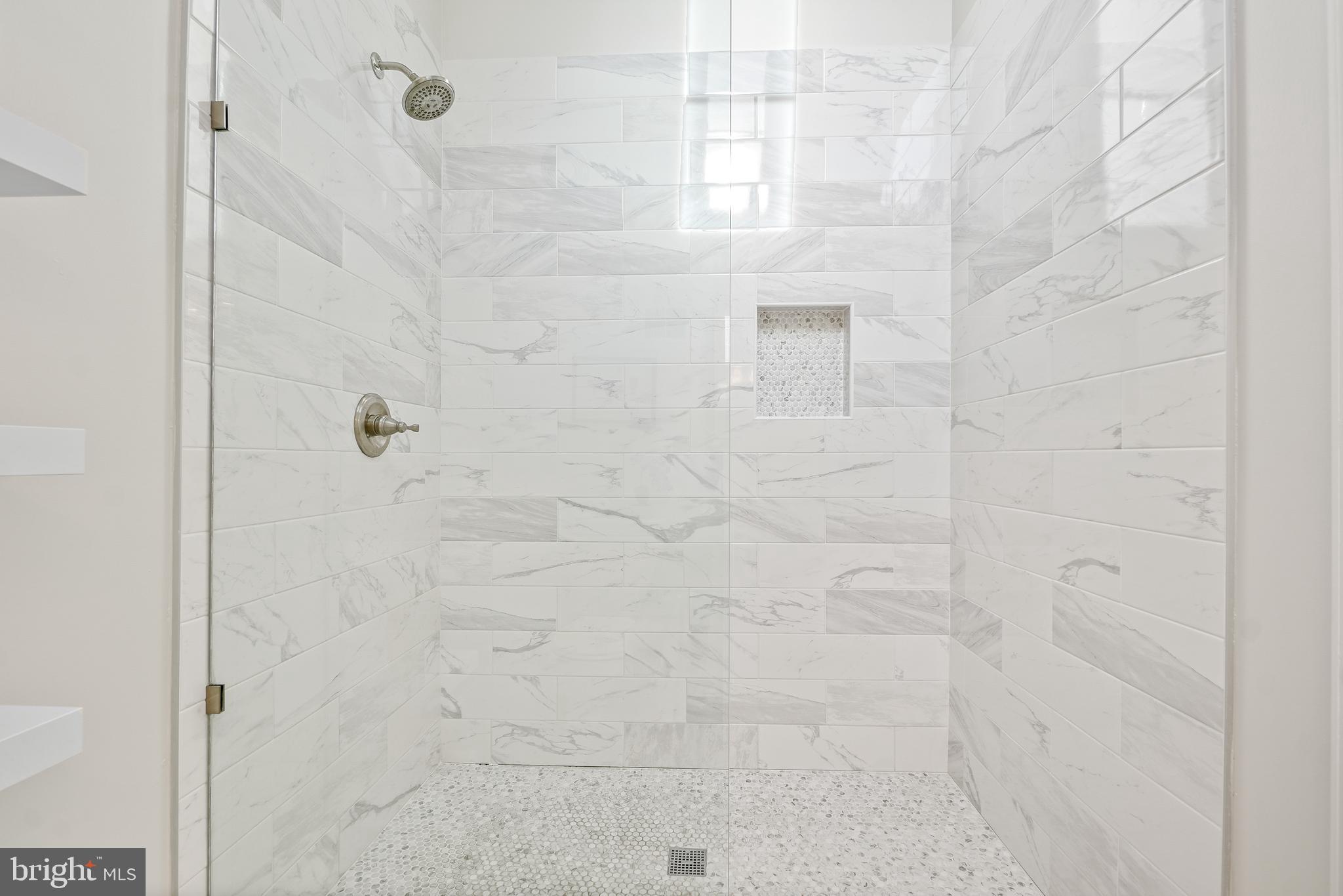 613 Pershing Drive Silver Spring, MD 20910 - Photo 19 of 43 Glass Enclosed Showing in Primary Bathroom