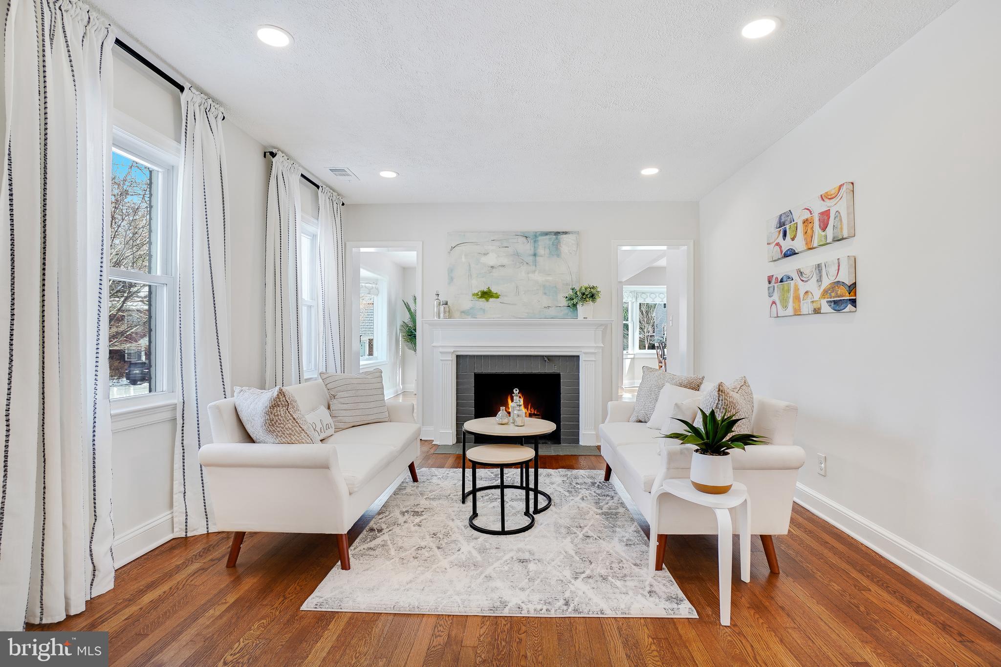 613 Pershing Drive Silver Spring, MD 20910 - Photo 2 of 43 Light-Filled Living Room