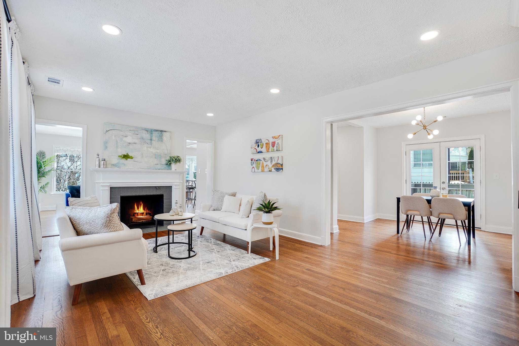 613 Pershing Drive Silver Spring, MD 20910 - Photo 3 of 43 Living Room with Recessed Lighting