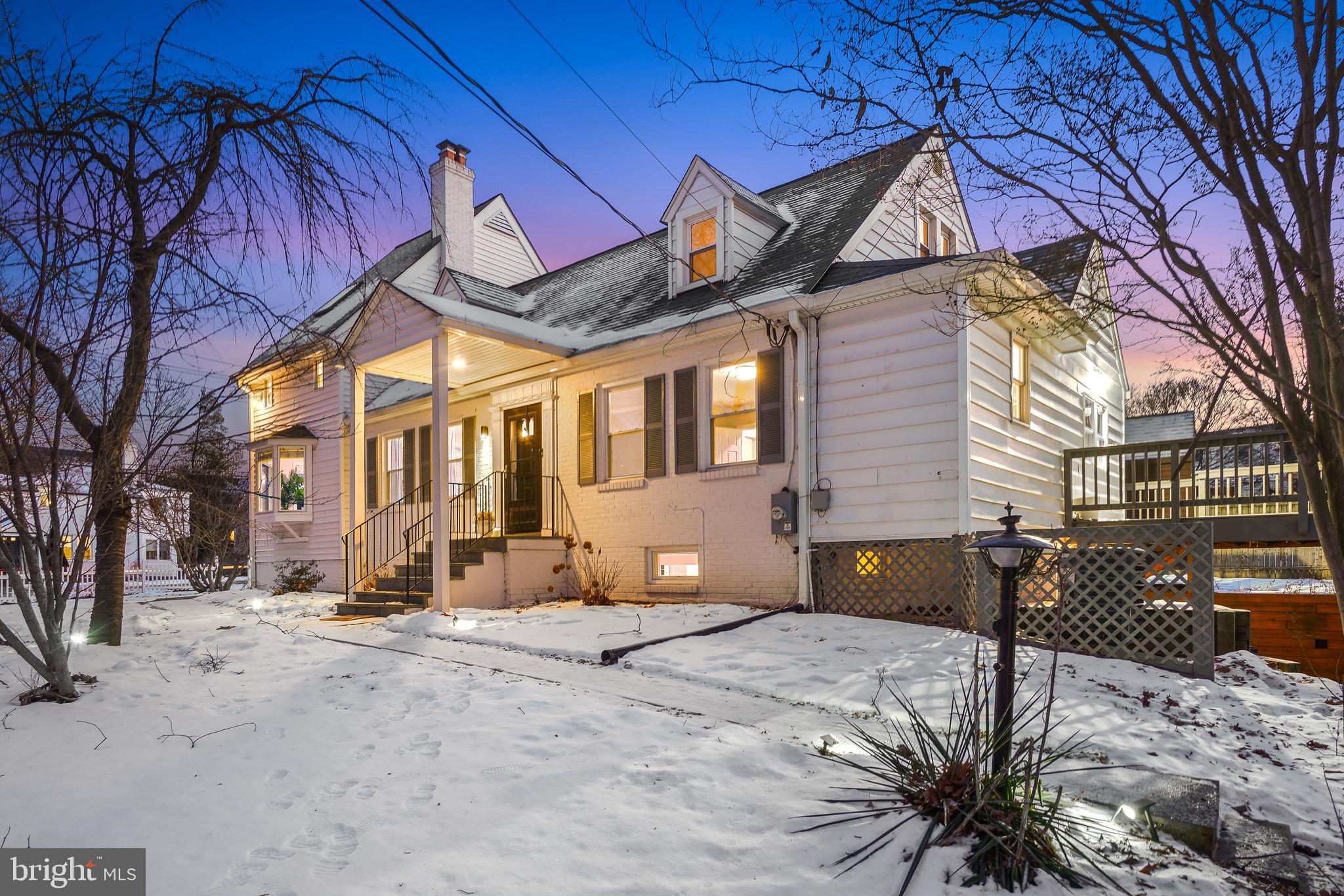 613 Pershing Drive Silver Spring, MD 20910 - Photo 36 of 43 Side and Front Exterior at Dusk
