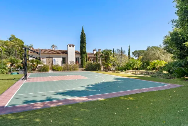 a view of a volley ball court