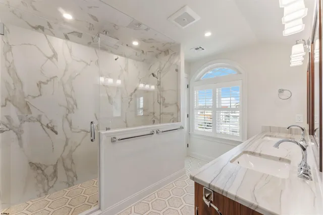 a backyard of a house with seating space