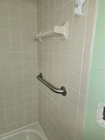 a bathroom with a window