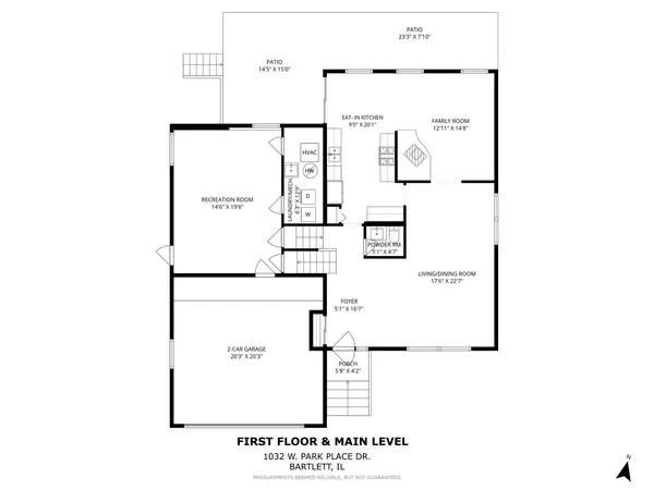 $465,000 | 1032 West Park Pl Drive, Bartlett, IL 60103
