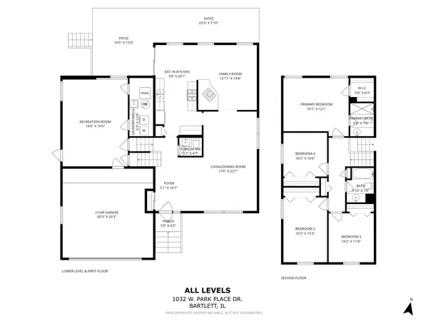 $465,000 | 1032 West Park Pl Drive, Bartlett, IL 60103