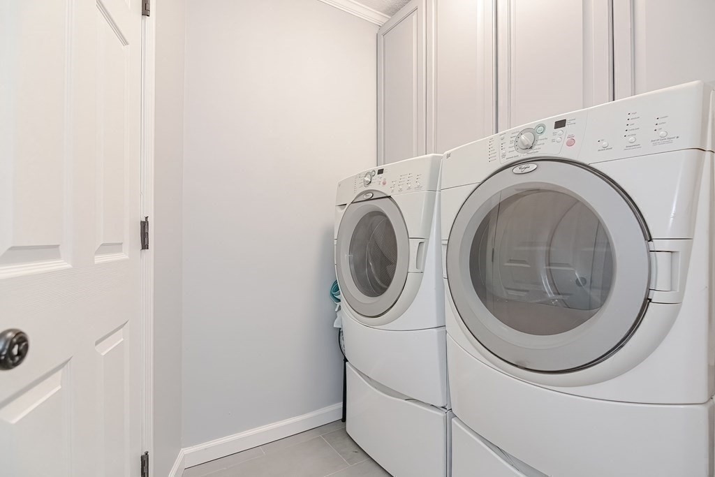 18 Carnation Circle, Unit B Reading, MA 01867 - Photo 20 of 42 a utility room with dryer and washer