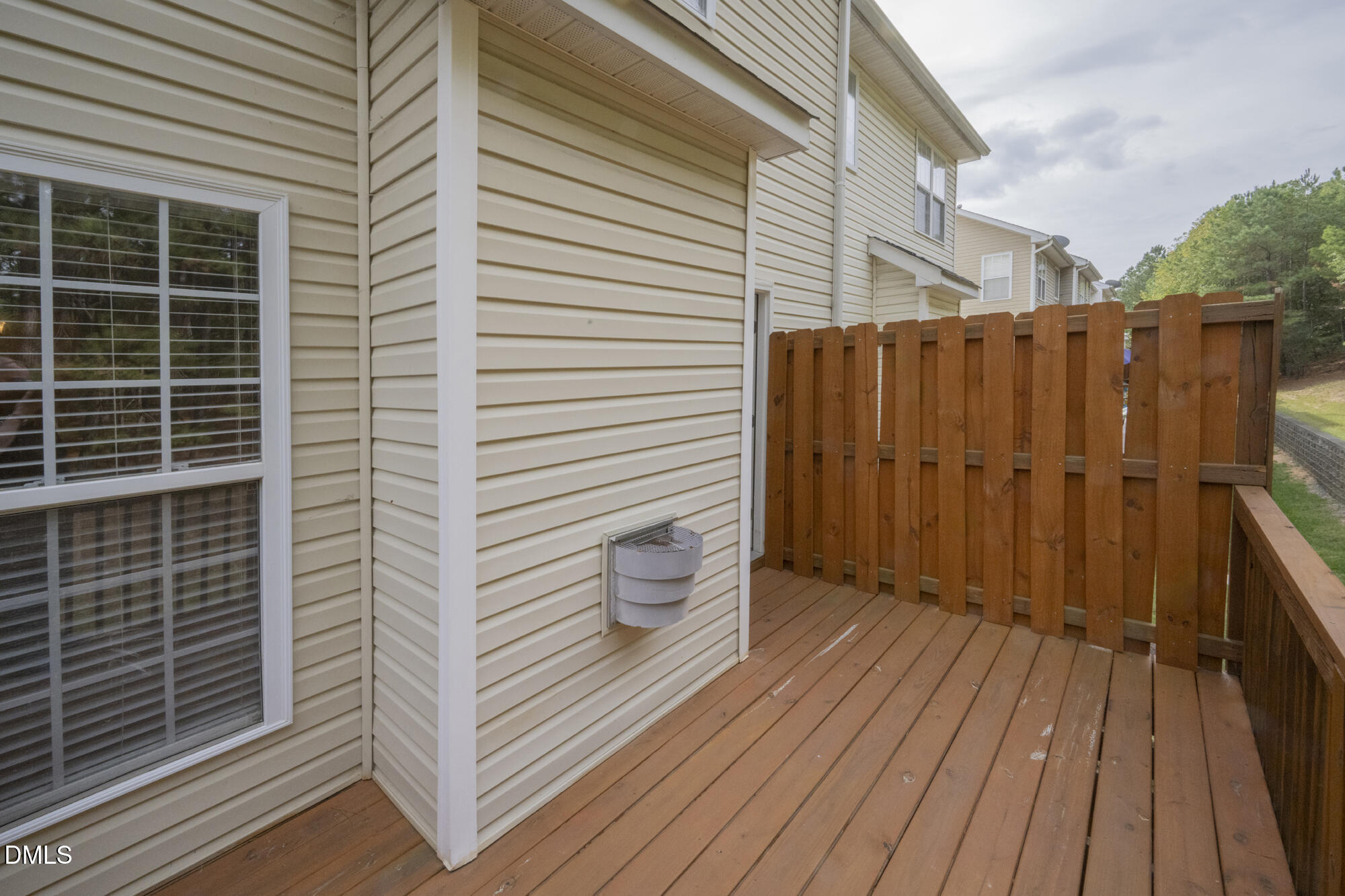 3123 Winding Waters Way Raleigh, NC 27614 - Photo 27 of 57 a view of a balcony with wooden floor and fence
