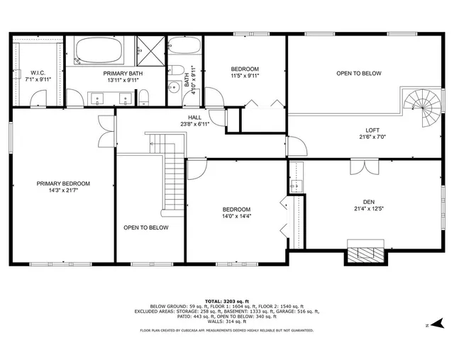 a view of an empty room