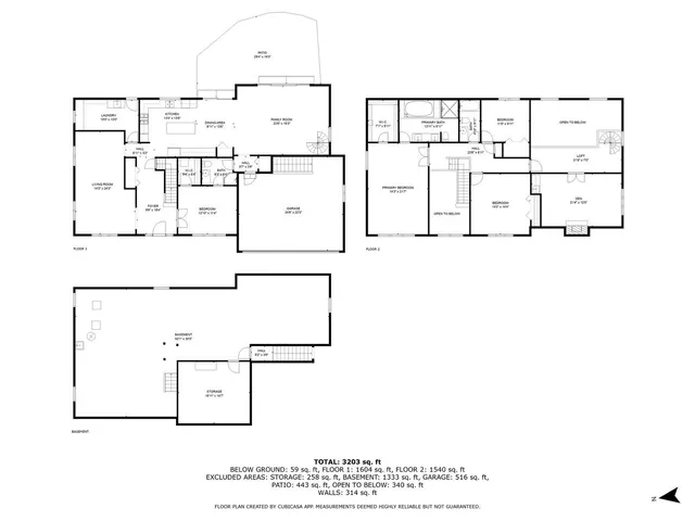 a view of an empty room with a garage