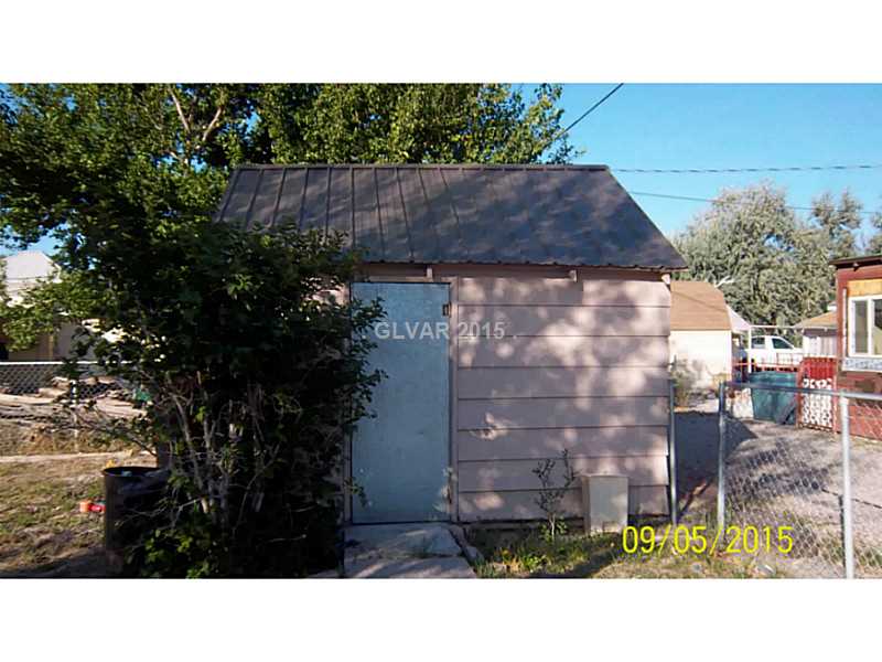 110 Tennille Street Caliente, NV 89008 - Photo 21 of 27 Property Photo. Backyard Shed