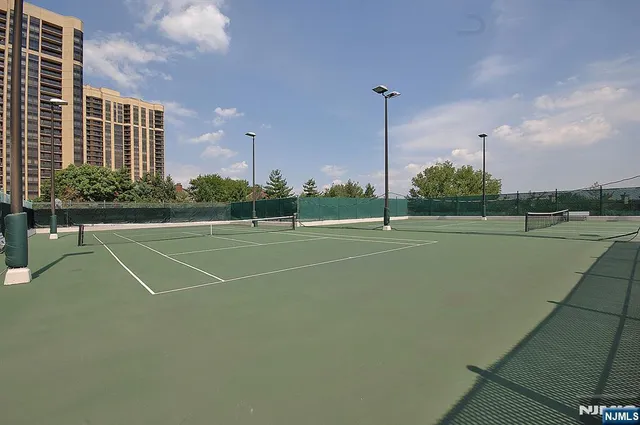 a view of a tennis court
