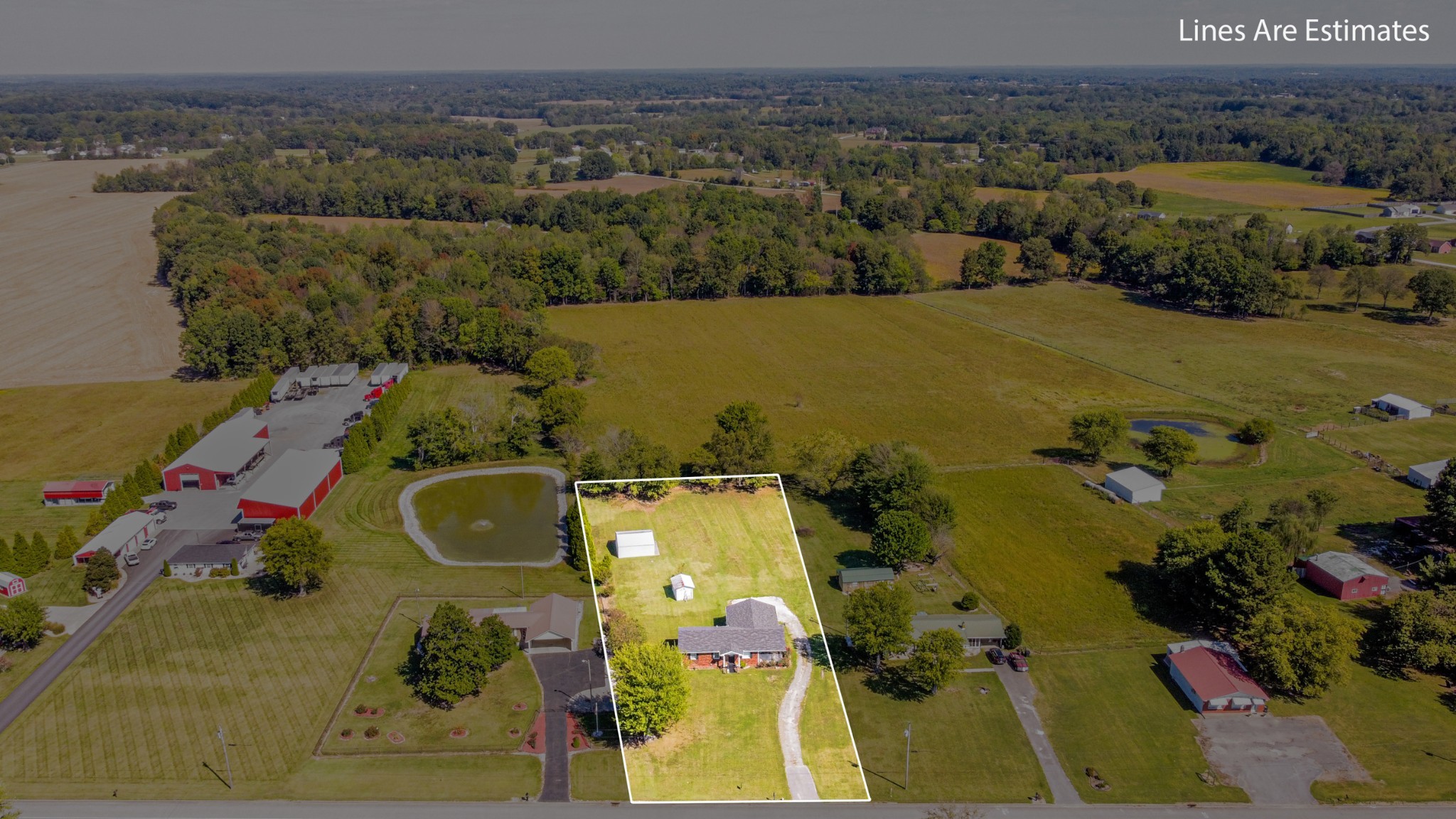 2487 Highway 52 West Portland, TN 37148 - Photo 46 of 49 an aerial view of residential house with outdoor space
