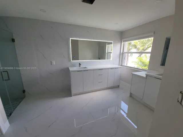 a room with window and gate