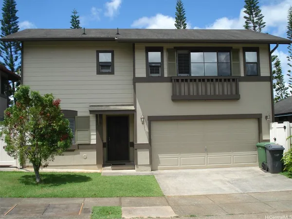 a front view of a house