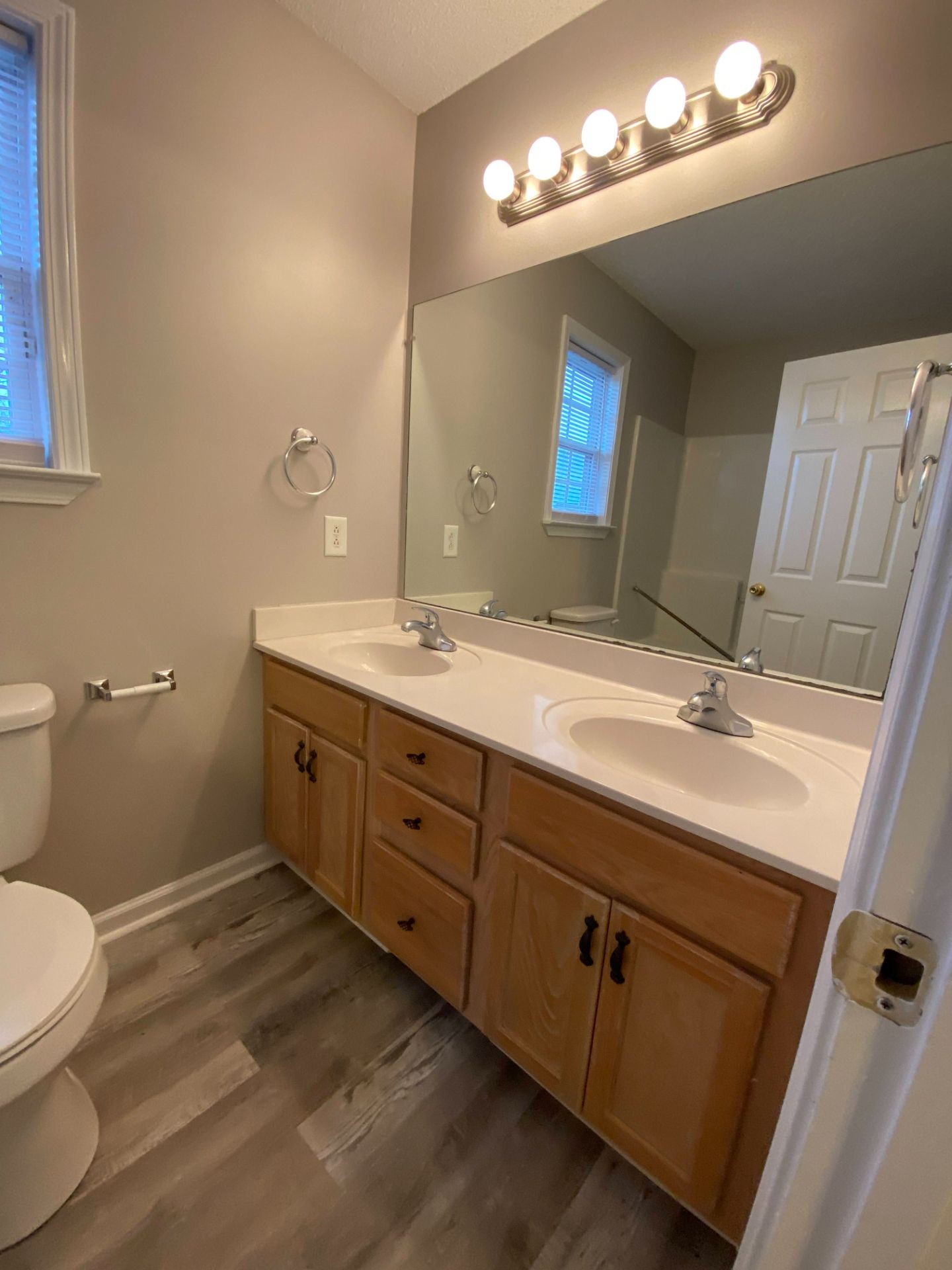 428 Filmore Road Oak Grove, KY 42262 - Photo 9 of 16 a bathroom with a double vanity sink and a mirror