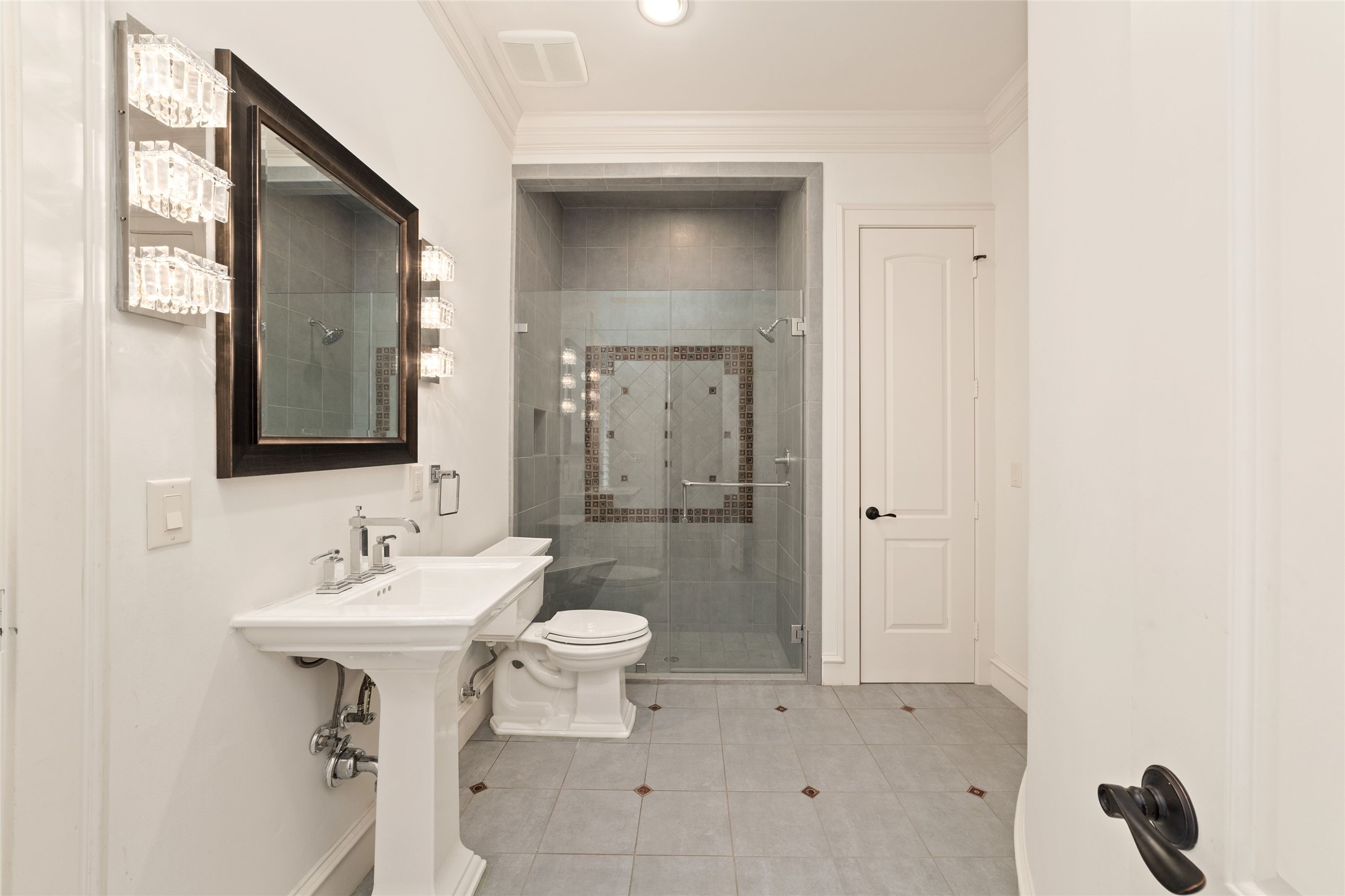 4102 Gramercy Street Houston, TX 77025 - Photo 26 of 35 a bathroom with a sink toilet and shower