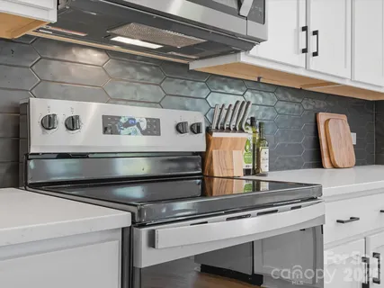 a close view of stove