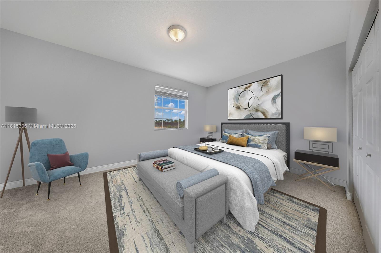 14776 Southwest 10th Street, Unit 10501 Pembroke Pines, FL 33027 - Photo 5 of 16 a bedroom with bed and a chair