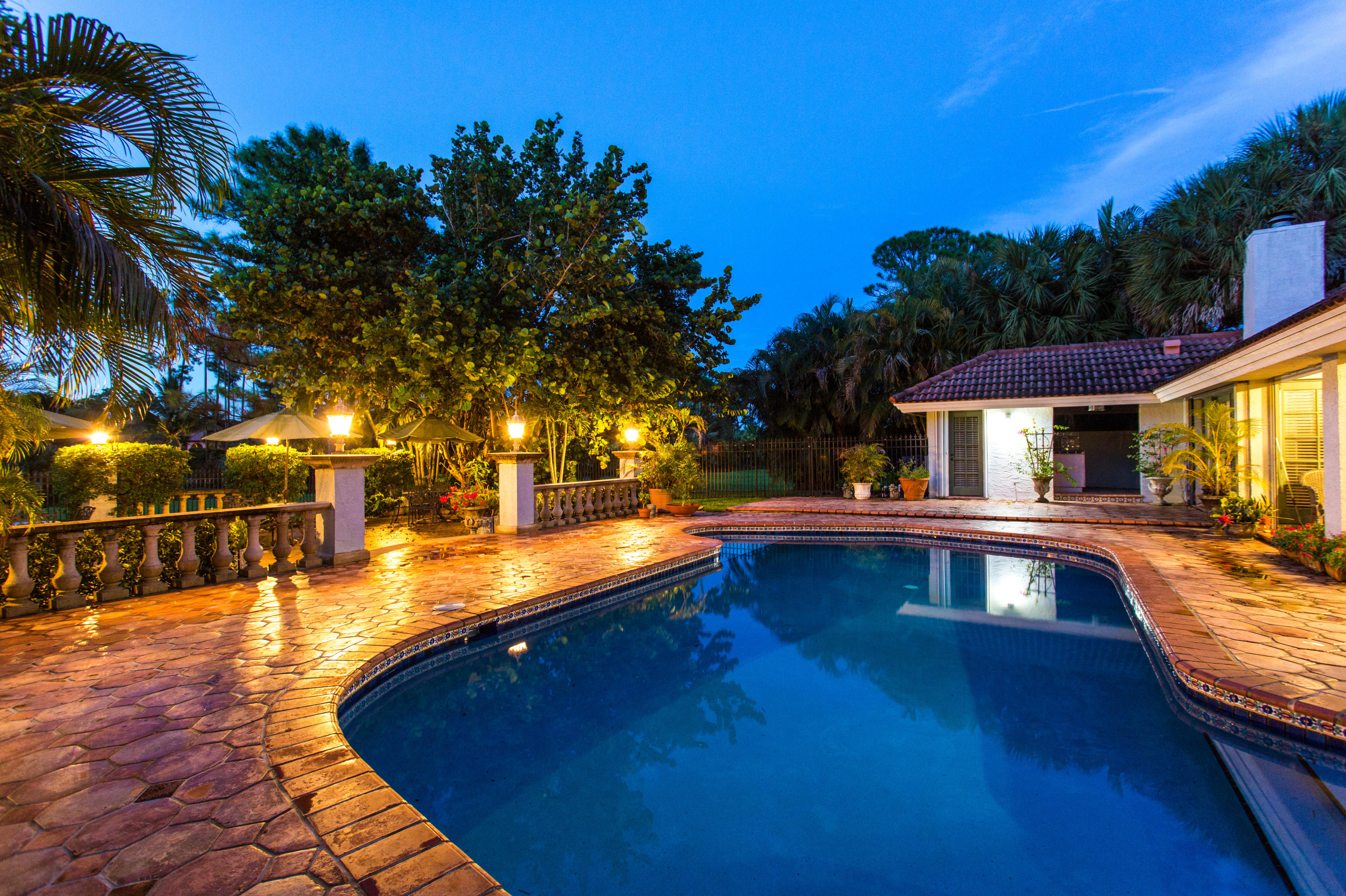 Swimming Pool at Sunset