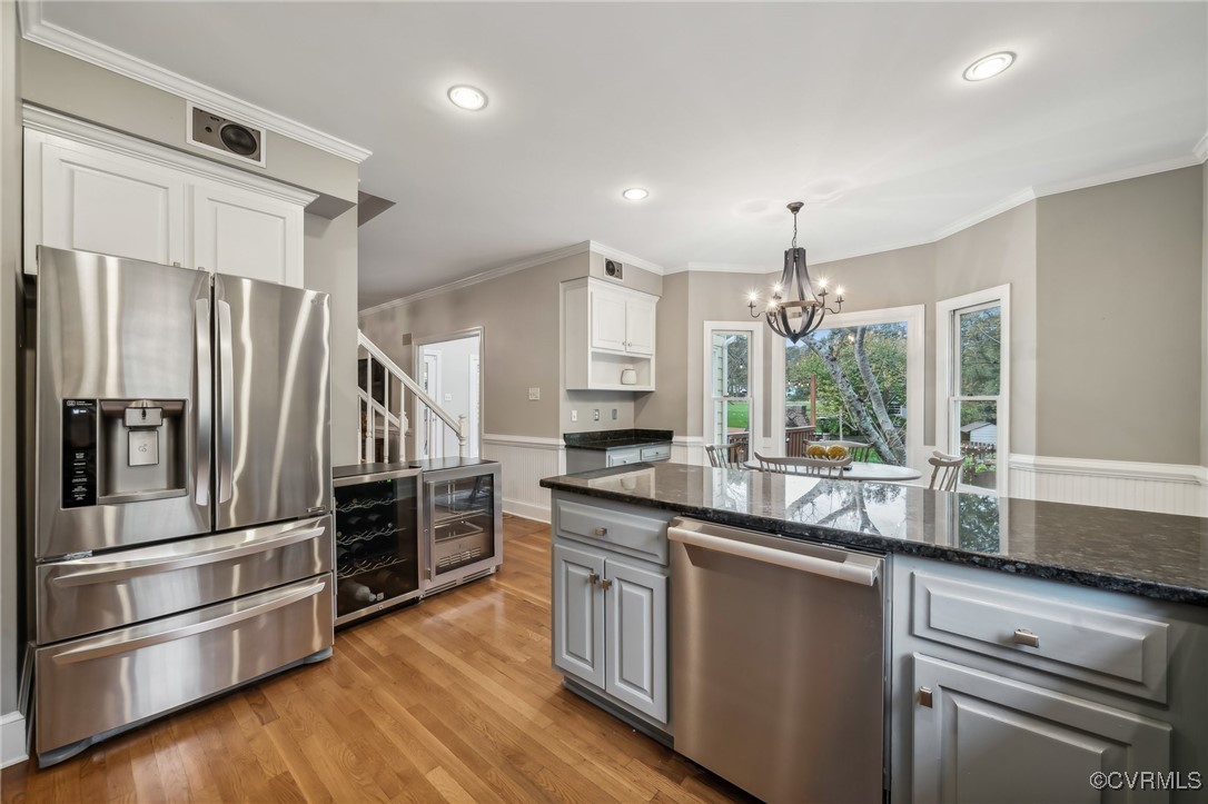 12802 Craystone Circle Midlothian, VA 23113 - Photo 14 of 50 a kitchen with stainless steel appliances granite countertop a refrigerator a stove and a sink