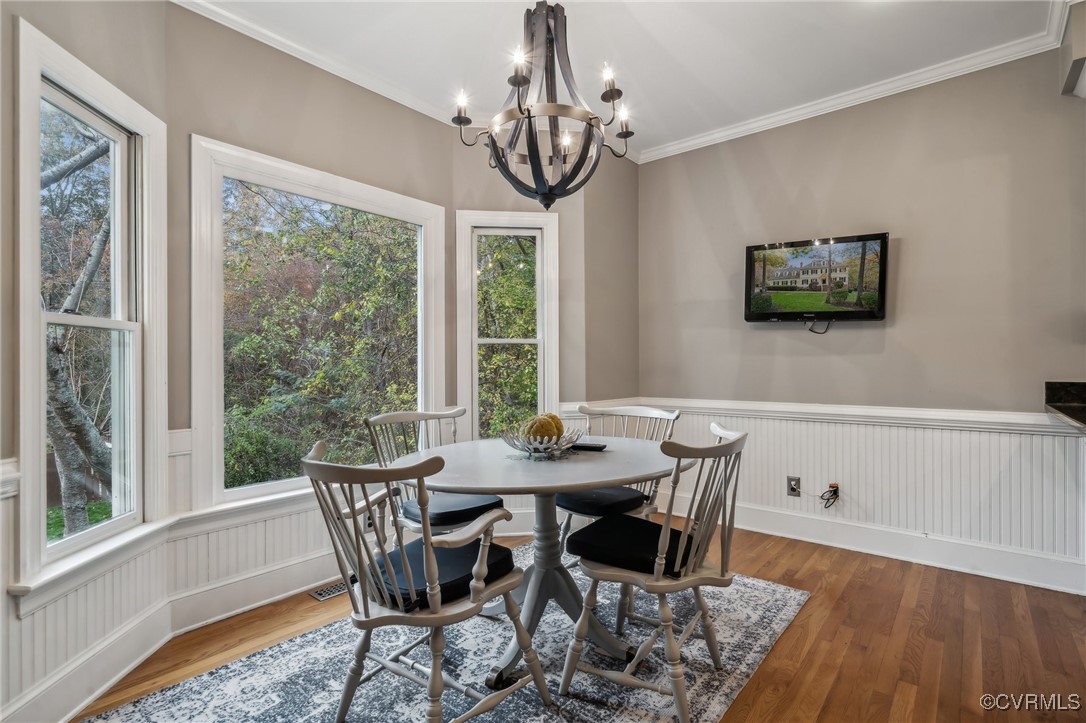 12802 Craystone Circle Midlothian, VA 23113 - Photo 18 of 50 a view of a dining room with furniture window and wooden floor