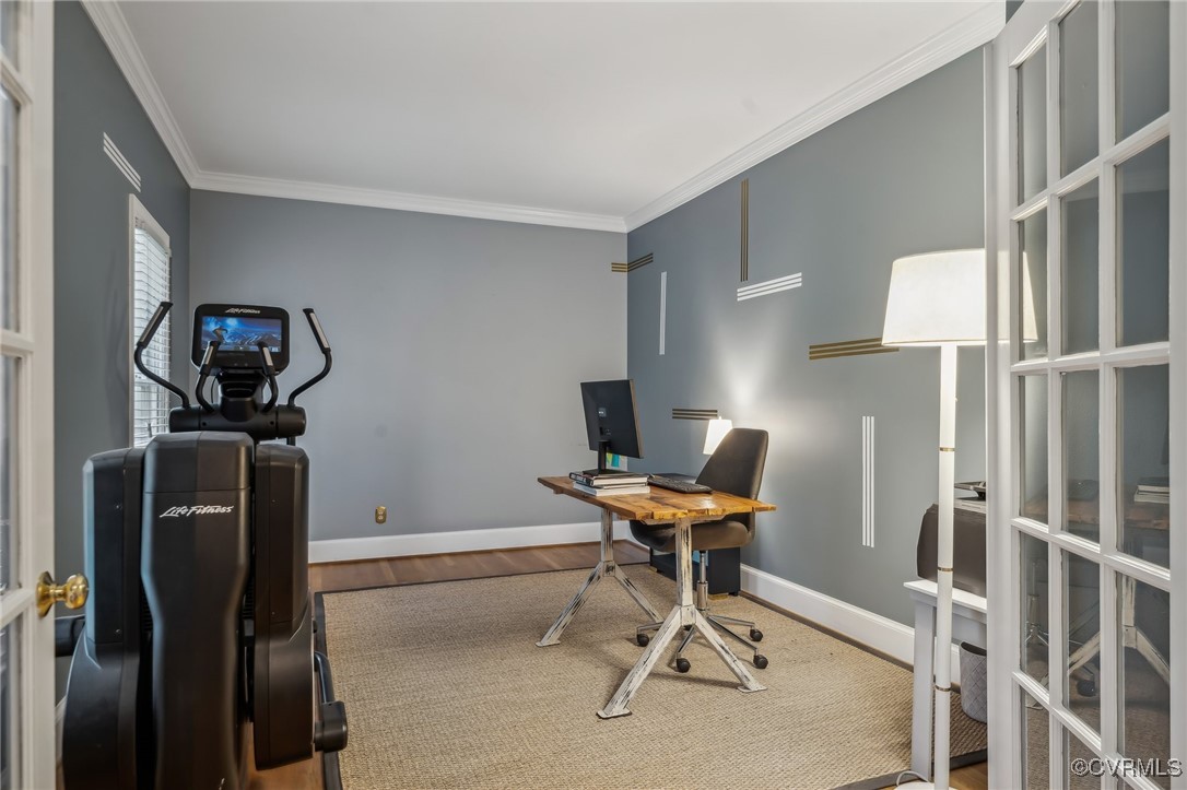12802 Craystone Circle Midlothian, VA 23113 - Photo 24 of 50 a view of a workspace with furniture and a window