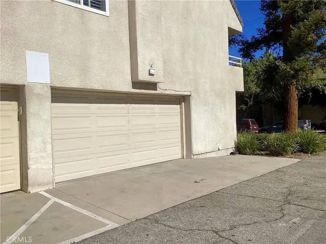 a view of wooden door