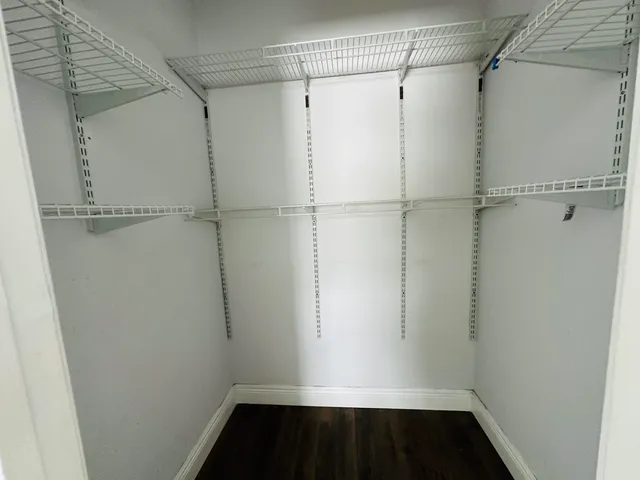 a view of a walk in closet