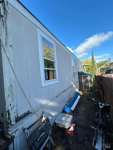 a roof deck with patio
