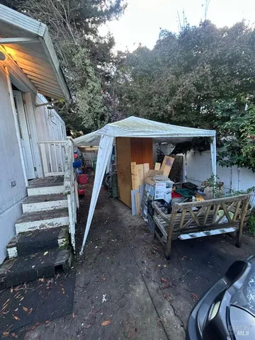 a view of outdoor space and deck