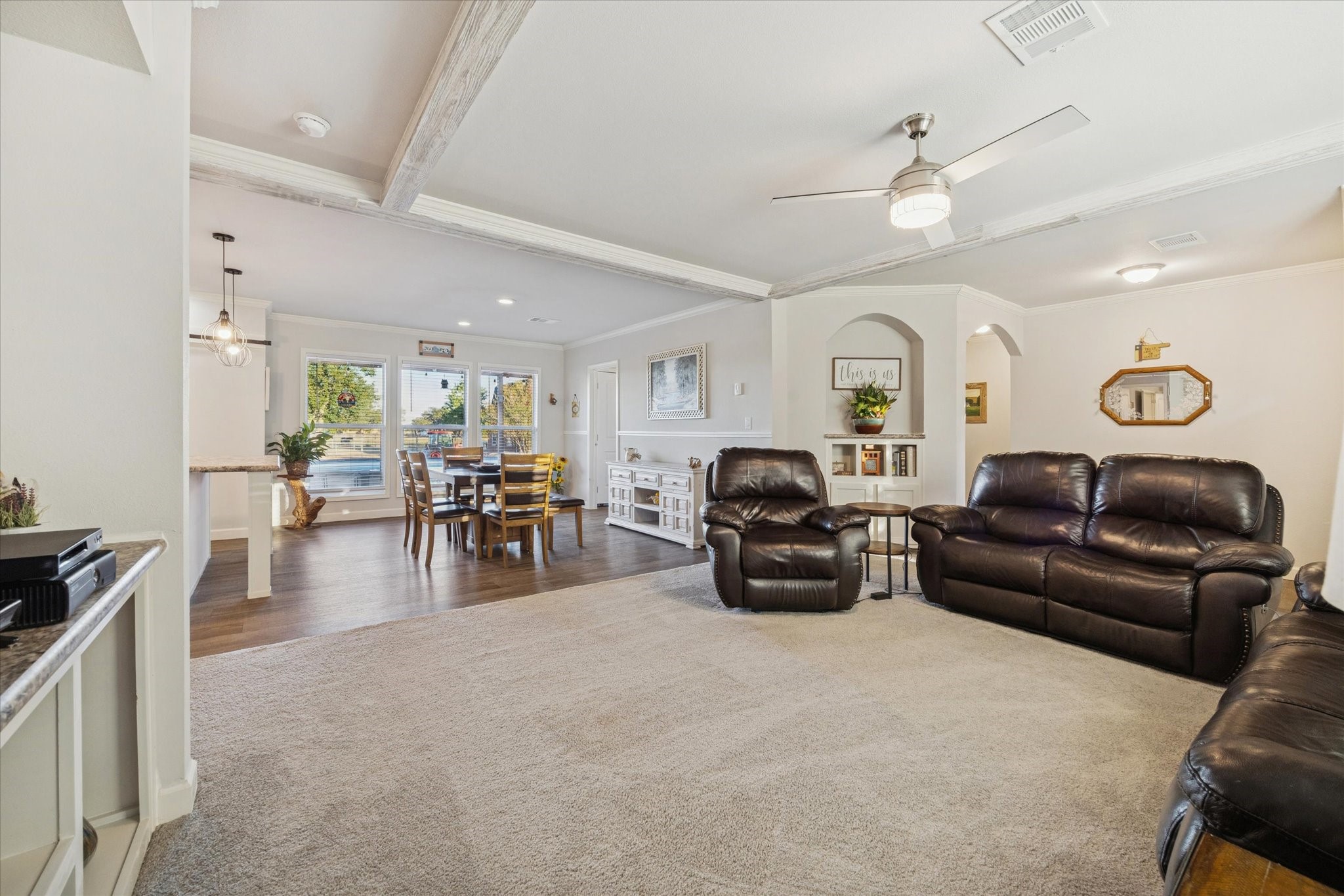 8850 Katy Hockley Road Katy, TX 77493 - Photo 13 of 37 a living room with furniture and wooden floor