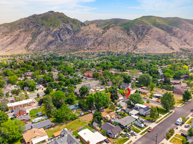74 South 300 East Springville, UT 84663 - Photo 45 of 48 Aerial view showcasing a residential neighborhood with mature trees