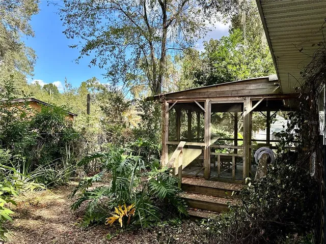 a view of outdoor space and deck