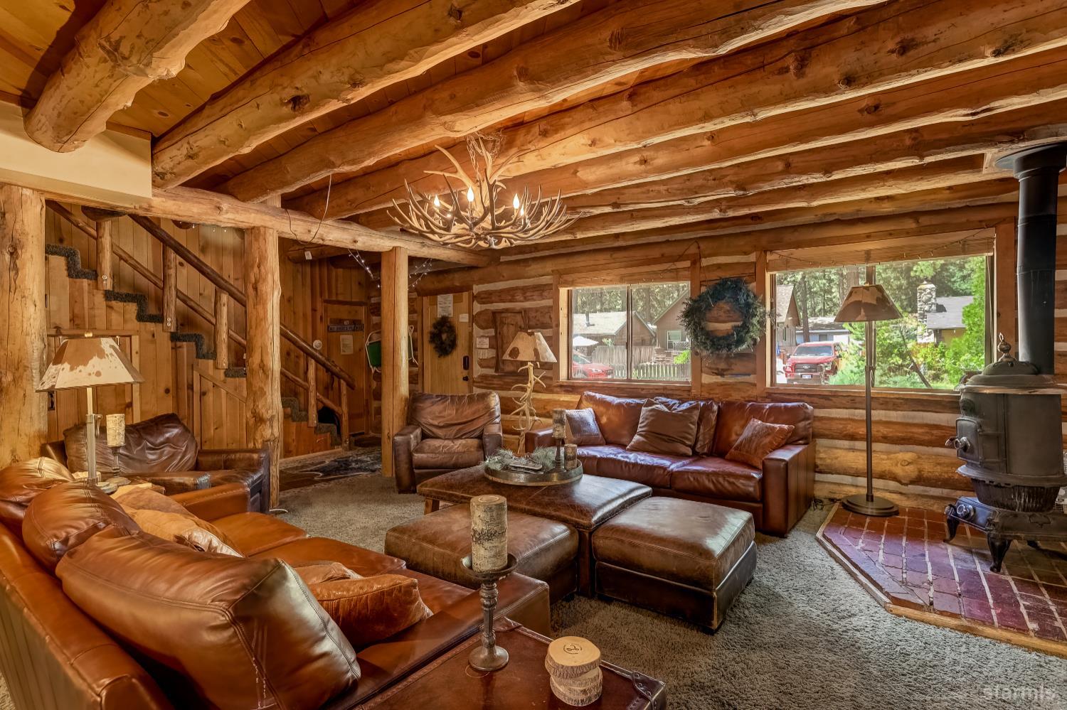 3140 Sacramento Avenue South Lake Tahoe, CA 96150 - Photo 6 of 30 a living room with furniture and a large window