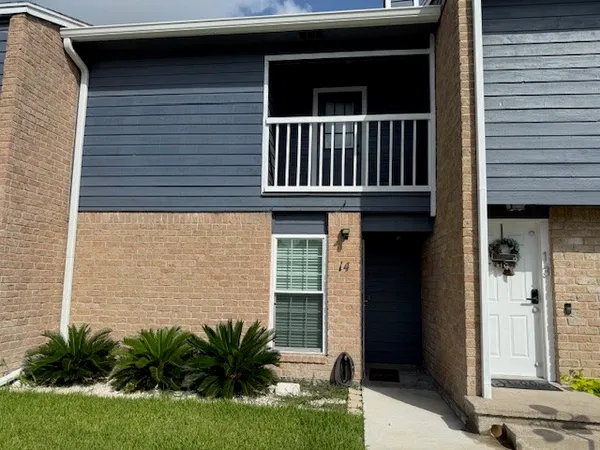 a view of front door of house