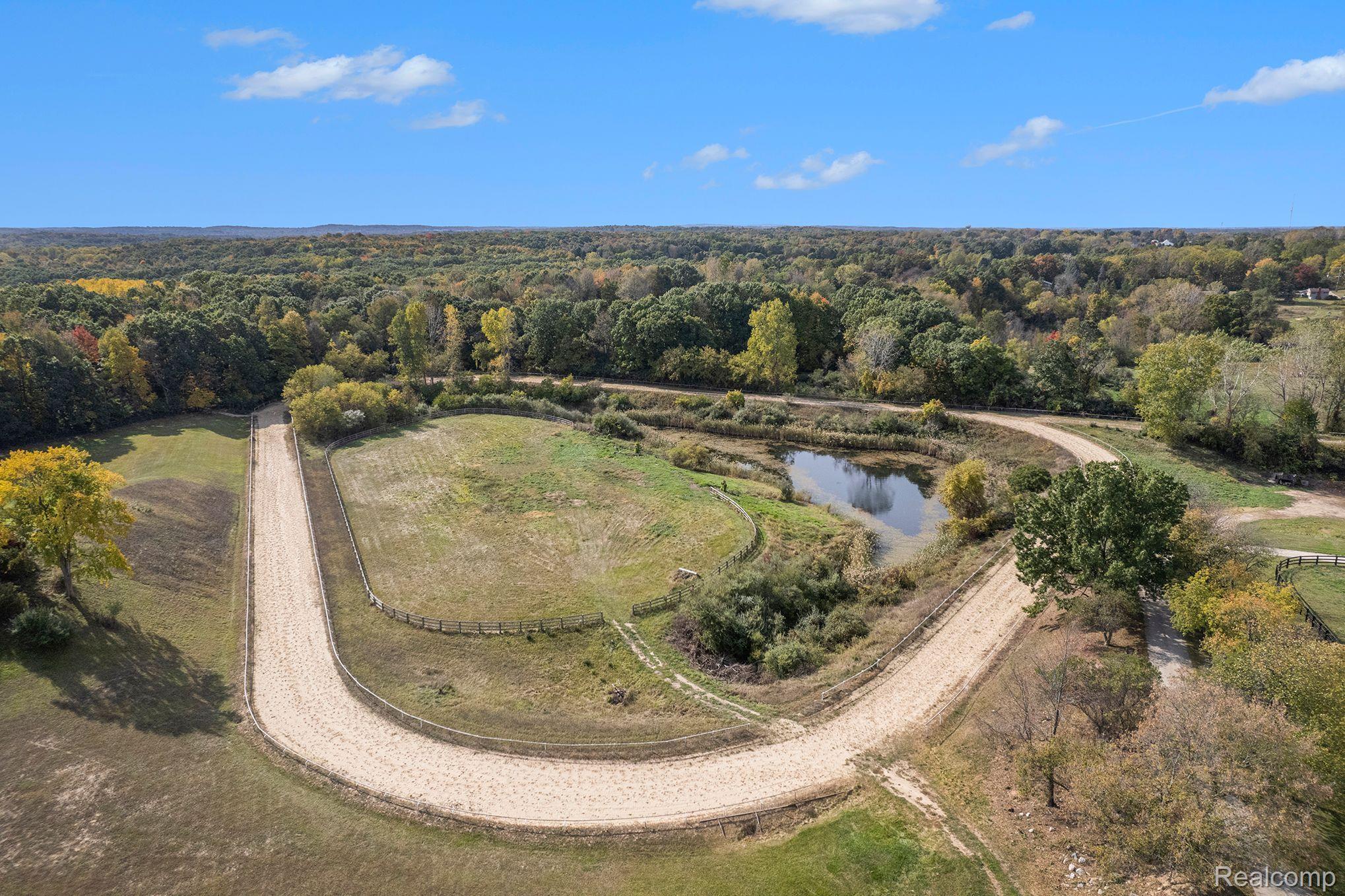 2208 East Dryden Road Metamora, MI 48455 - Photo 80 of 98 Oval exercise track with pond