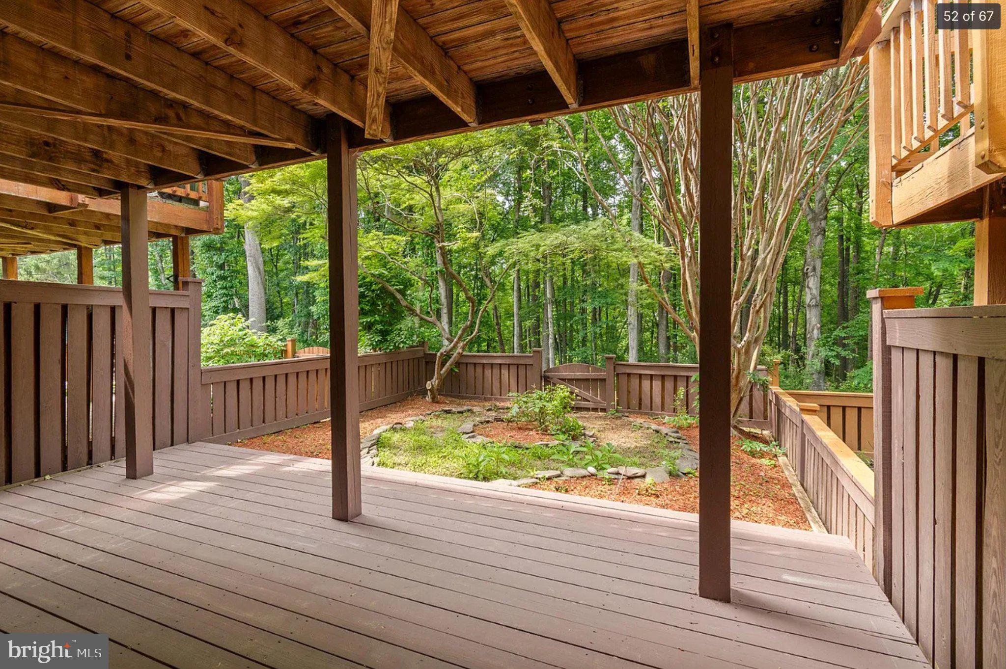 3906 Valley Ridge Drive Fairfax, VA 22033 - Photo 50 of 58 Serene outdoor retreat in lush greenery.