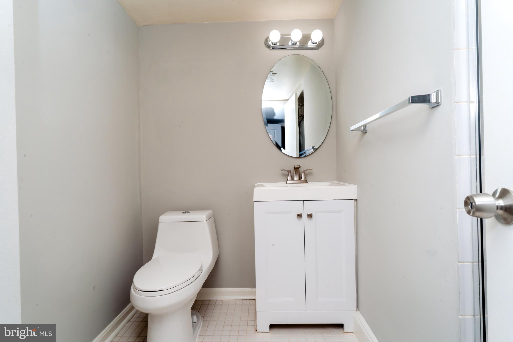 1110 Gresham Road Silver Spring, MD 20904 - Photo 44 of 75 Lower Level Full Bath New Modern Vanity & Fixtures
